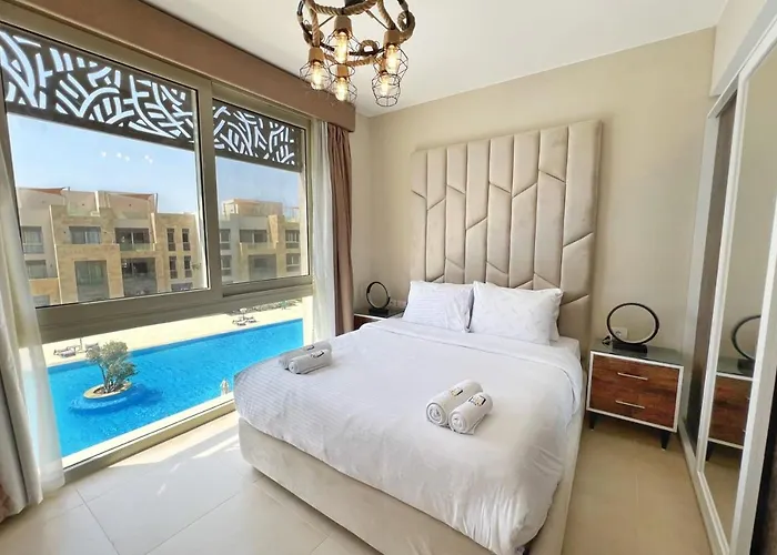 Appartement Charming 2bdr W Sea & Pool View Free & Pool Access Hurghada