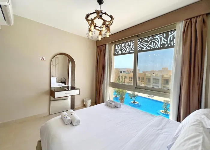 Appartement Charming 2bdr W Sea & Pool View Free & Pool Access Hurghada