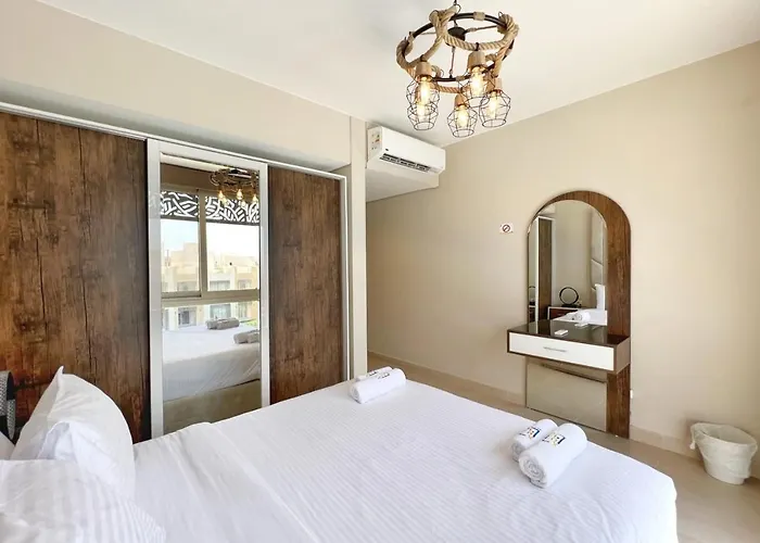 Appartement Charming 2bdr W Sea & Pool View Free & Pool Access Hurghada